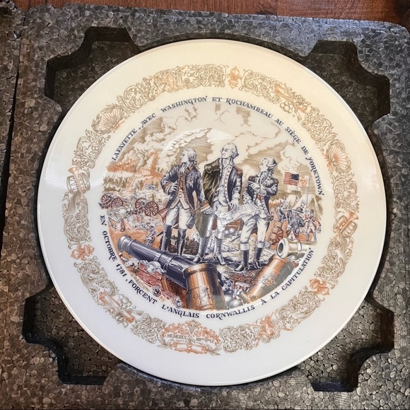 6 new in box D’ARCEAU-LIMOGES Lafayette Collectors porcelain plates 1973 - Picture 2 of 14